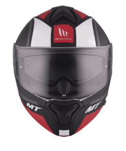 Casco de moto rojo-Genesis SV Cave A5 Mate- frontal