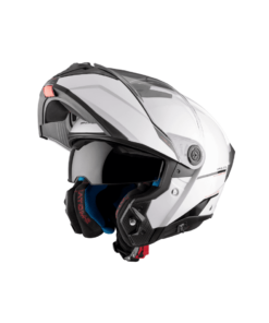 MT HELMETS- FULL FACE-MODULAR-HELMET-WHITE GLOSS-OPEN