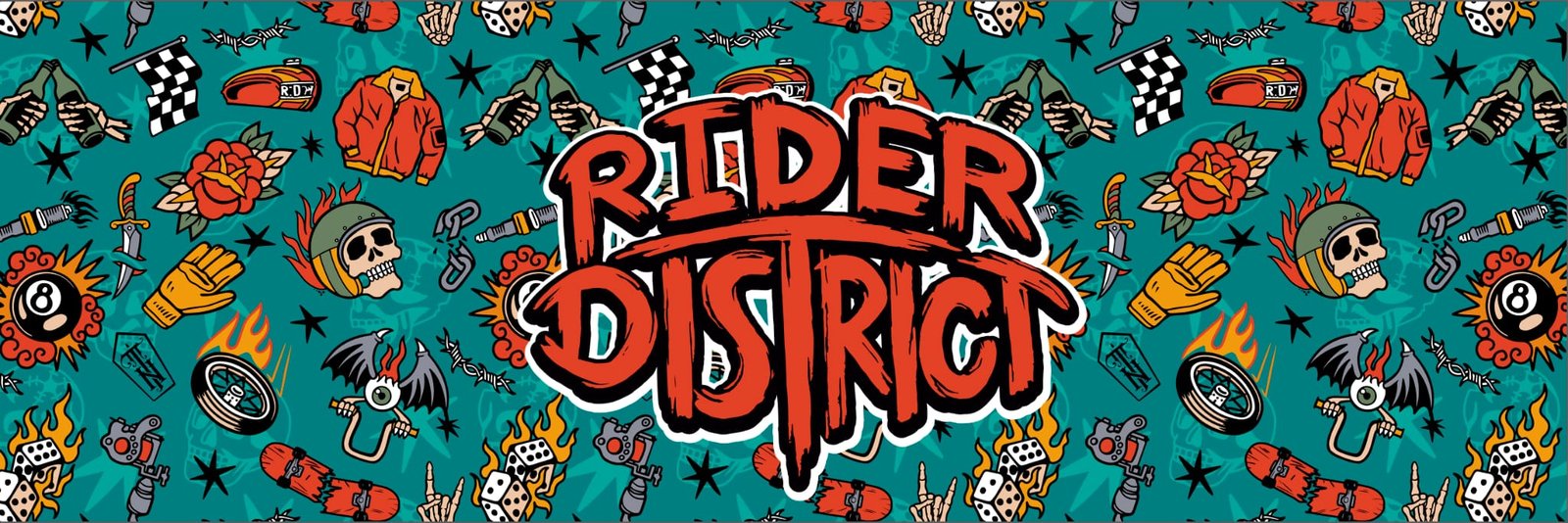 Banner rider district blue