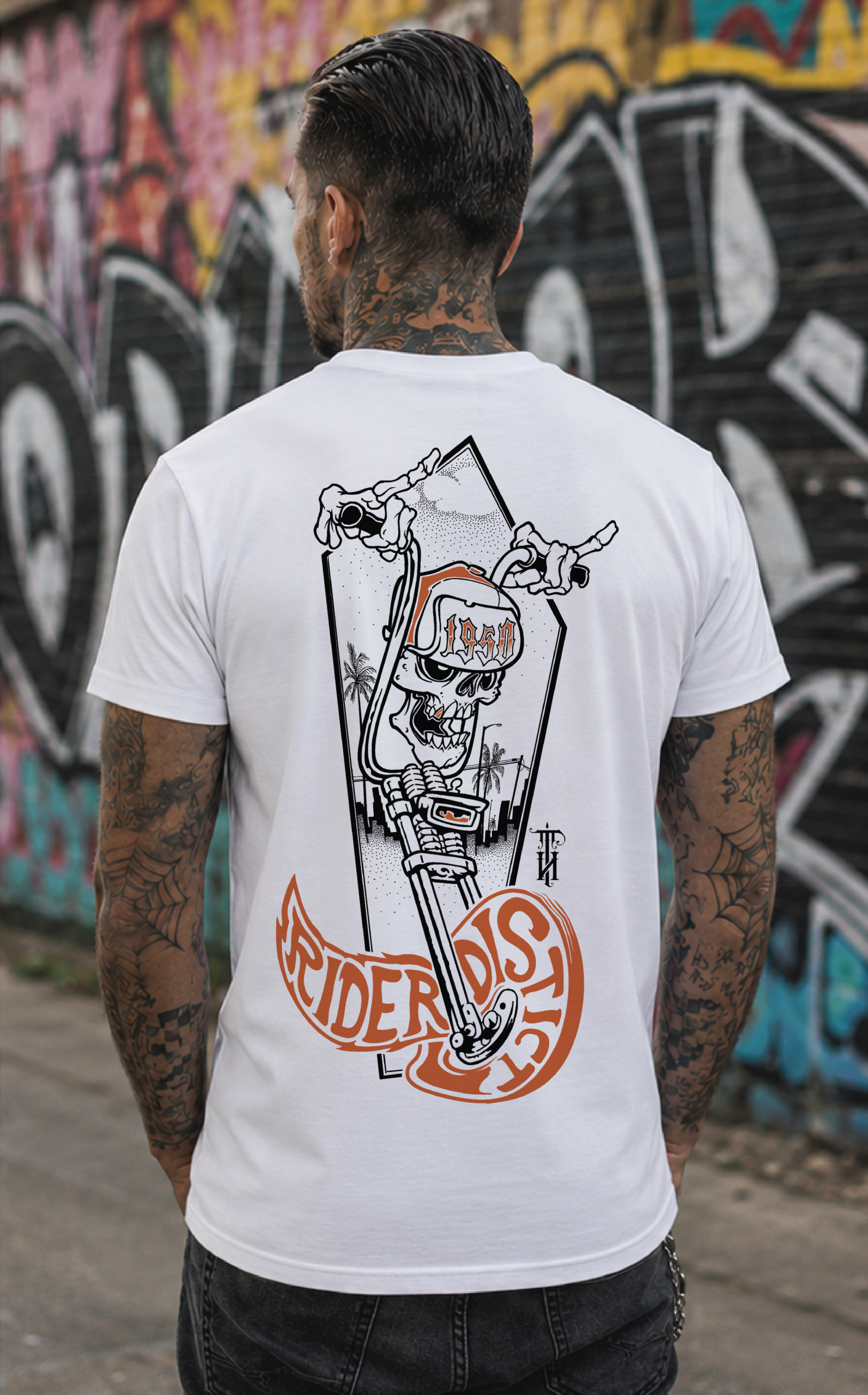 Biker T-Shirt “Ape Hangers” – Rider District 1950